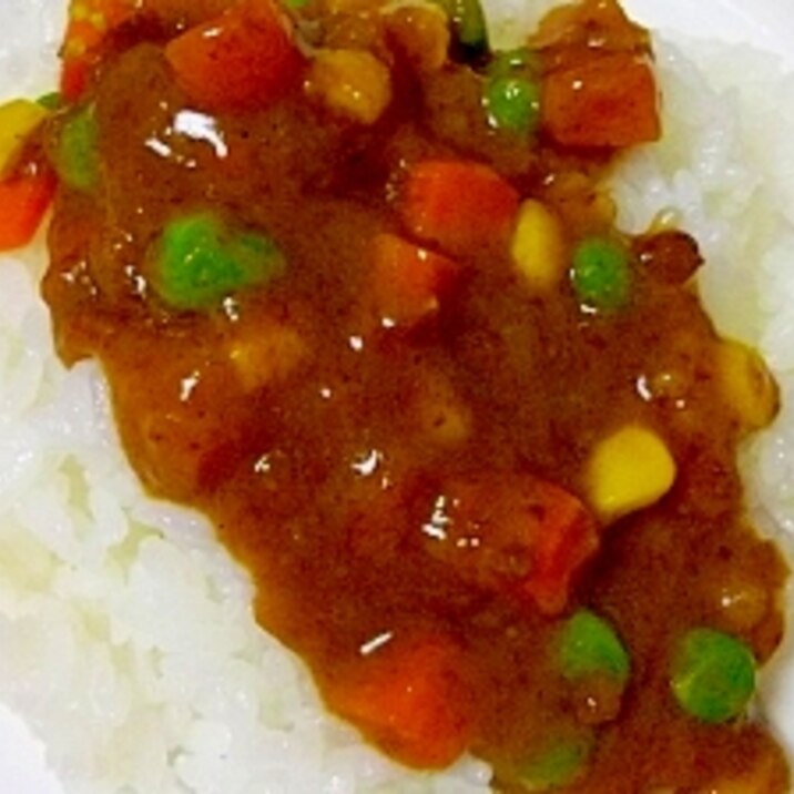 レトルトカレーに一工夫☆ごまきな粉カレー☆